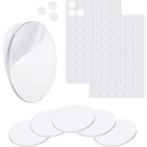 70Pcs Transparent Putty Traceless Removable Sticky Putty Double-Sided Adhesive Round Putty Multipurpose Tape Nano Gel Mat