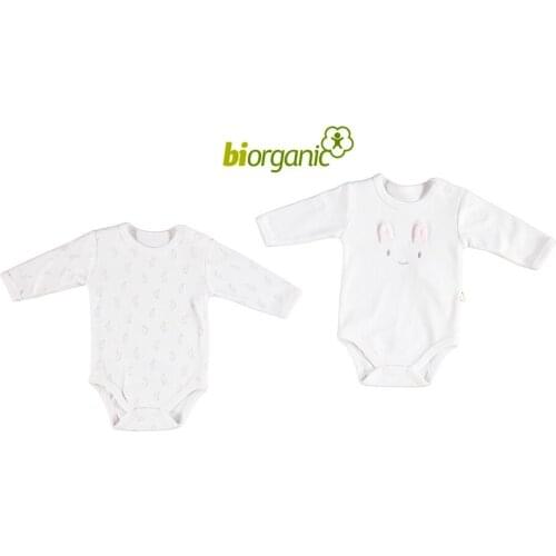 BİORGANİC RABBİT GİRL 2 Lİ BADİ (0-12 AY)