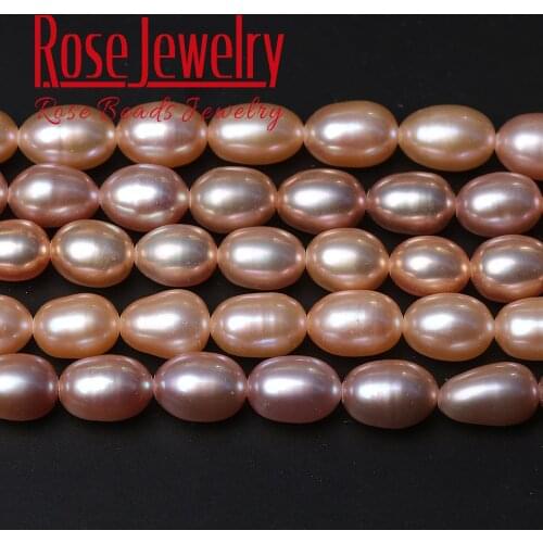 5A Quality 100% Pearl Real Natural Freshwater Cultured Rice Shape Loose Beads 36 cm Strand 3-11 mm Size For Jewelry Making