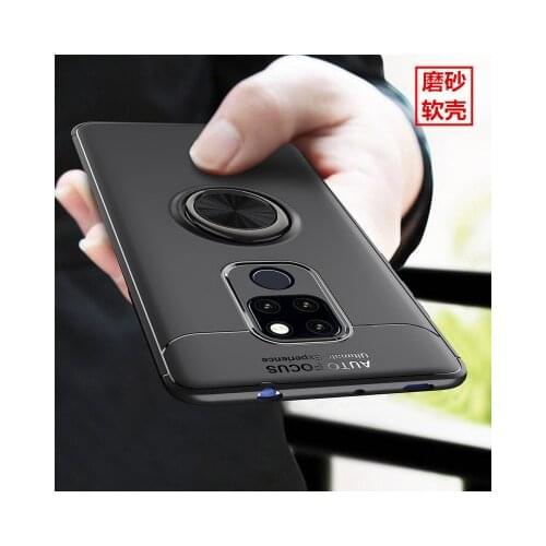 For Huawei Mate 20 20Pro Case Luxury Soft Silicone With Stand Ring Shockproof Protective Back Cover cases for huawei mate 20 pro