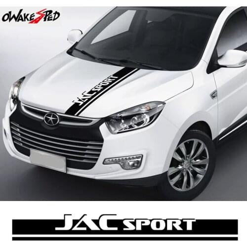 Car Hood Sticker For JAC Refine J3 J2 S5 A5 J5 J6 J4 Vapour S2 T8 Auto Accessories Bonnet Sport Stripes Decor Vinyl Decal