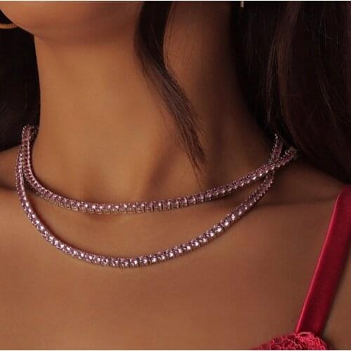 JYZSHINY Silver Chokers