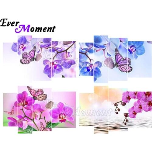 Ever Moment Diamond Painting Multi-picture Full Square Resin Drill Wall Art Paint By Diamond Handmade Floral Gift Kits 1M031