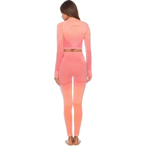 2 Piece Push Up Leggings And Top bra Yoga Set Tracksuit For Women Workout Gym Clothing Sport Clothes Gym Sets Womens SportsWear