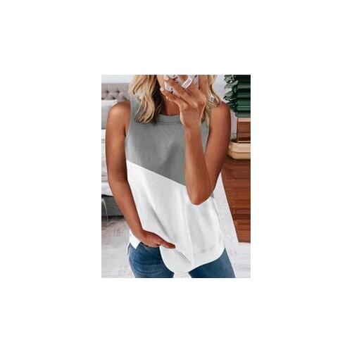 Summer T Shirt Women 2021 New Leisure Small Sleeveless Vest Europe And The Color Female Tee Tshirts Dropshipping BYT2125