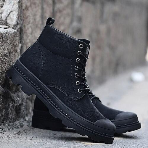 Mens male Mens sport leather shoe sneakers flat man hot loafers boots causal men sale casual running shoes leisure sports black