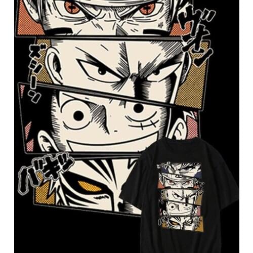 COSTAR Japanese Anime Protagonist group Luffy Kurosaki ichigo Printed Soft Wearing Fashion T-shirt Harajuku Unisex Tees