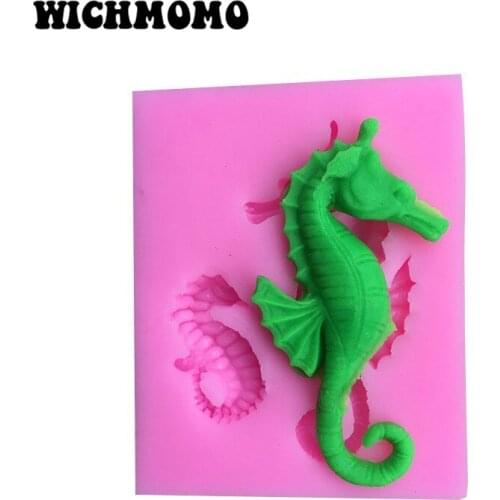 2019 New 1PCS Sea Horses Charms Pendant Craft DIY UV Resin Liquid Silicone Molds for Earring Necklace Decorations Making Jewelry