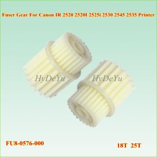 10PCS FU8-0576-000 FU80576000 Fuser Drive Gear 18T 25T for Canon imageRUNNER iR 2520 2525 2530 IR2520 IR2525 IR2530