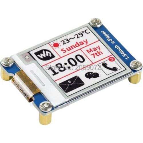 Raspberry pi 1.54inch e-ink display module, three-color, 200x200