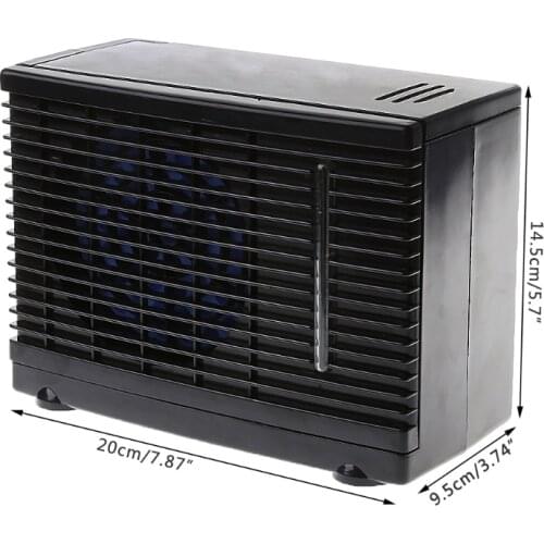 Adjustable 12V Car Air Conditioner Cooler Cooling Fan Water Ice Evaporative