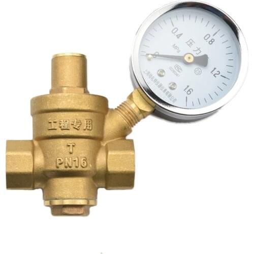 Water Pressue Reducing Valve Mayitr Adjustable Brass Pressure Reducing Regulator Valves With Gauge