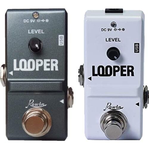 Rowin Tiny Looper Electric Guitar Effect Pedal 10 Minutes of Looping Unlimited Overdubs Guitar Pedal Guitar Accessories