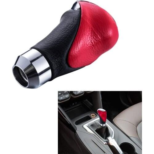 Auto Car Gear Shifter Knob Stick Shift Handle Replacement Universal for Manual Transmissions Black & Red Car Accessories