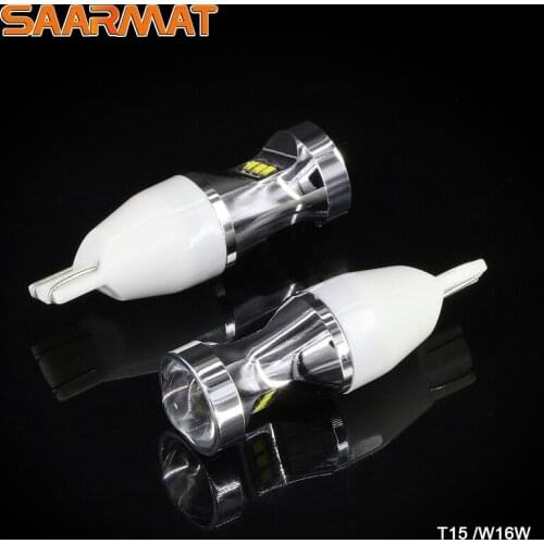 2 Pieces led Canbus No error T15 W16W 912 921 Canbus Error Free white 6000K 12V High Quality LED Backup Reverse Rear Light Bulbs