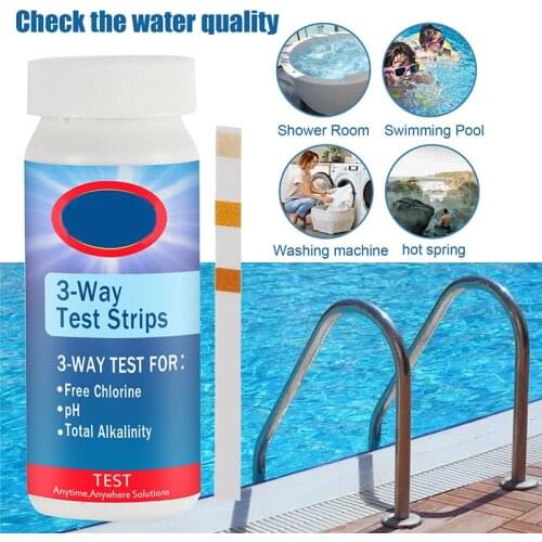 Swimming Pool Test Strips Simple and Easy SPA Hot Tub Test Strips for Test Swimming Pool Hot Tub CLH@8