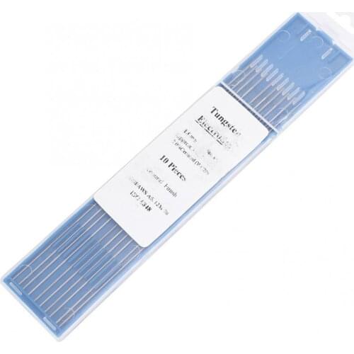 10pcs WC20 Cerium Tungsten Electrode Gray Tip for DC TIG Welding Machine 1.0/1.6/2.0/2.4/3.0/3.2mm