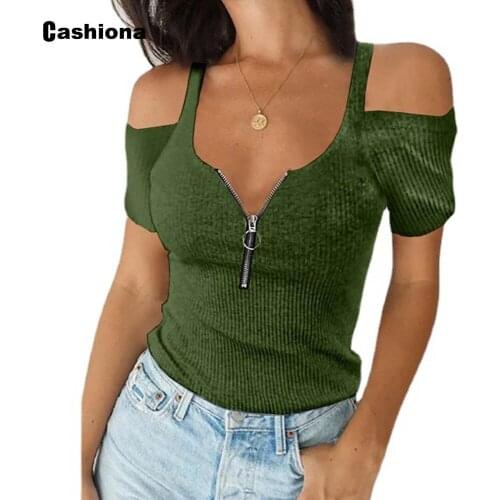 Plus Size 4xl 5xl Women Hollow Out Sleeve Tees Shirt Solid Casual Zipper Tshirt New Summer Loose Tops Female Knitting Pullovers