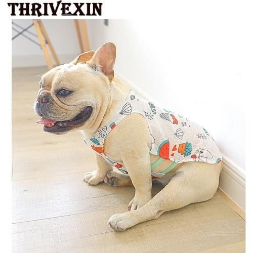 Dog Vest Costume Tshirt Clothes Cat Summer Thin Section Teddy Corgi Hiromi British Fighting Pet Puppy Clothing Pets Supplies