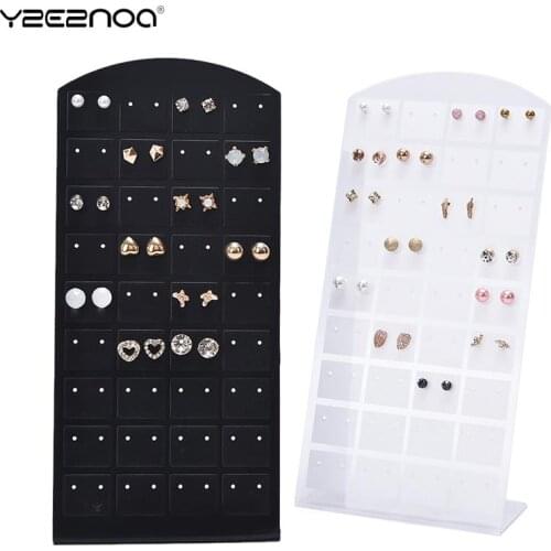1PC Fashion Earrings Ear Studs Jewelry Show Plastic Jewelry Display Rack Metal Stand Organizer Holder For Necklaces