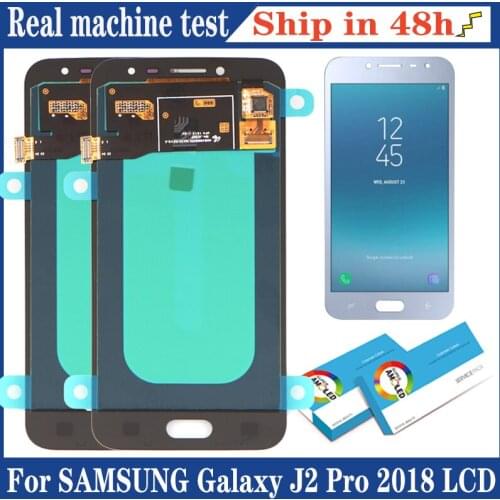 100% Original Amoled 5.0'' Display for Samsung Galaxy J2 pro 2018 J250 J250F Full LCD Touch Screen Digitizer Repair Parts