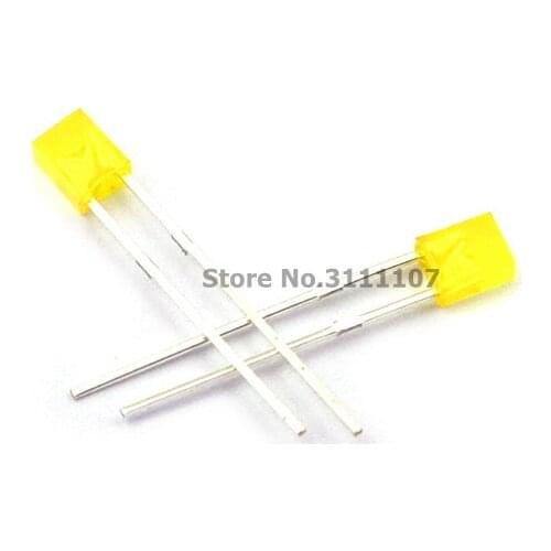 100PCS/LOT 2X3X4 Square LED Yellow light-emitting diode 2*3*4mm LED Diode