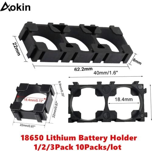 18650 Lithium Battery Holder Bracket 1 Cell DIY Battery Storage Box Protection Board