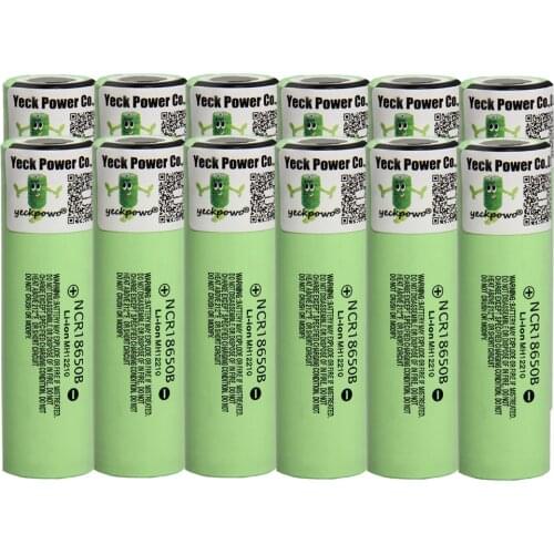 2021 18650 battery YECKPOWO high quality lithium batteries li-ion 3400mah 3.7V rechargeable akkus 4 slots 18650 charger