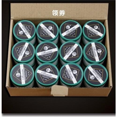 24pcs LETO-506 Round Shape Violin Viola Cello Bows Black Rosin