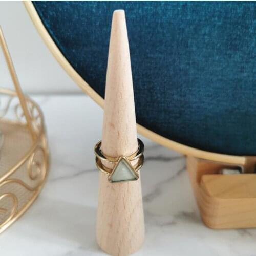 3style Earring storage shelf display frame wood female mannequin jewelry storage parts photography ornaments props 1pc D211