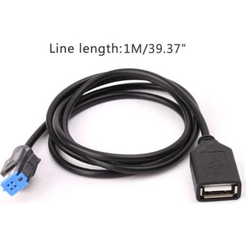 4-pin Car USB Cable Adapter Extension Cord For Nissan Teana Qashqai CD Audio Radio Player Dropshipping