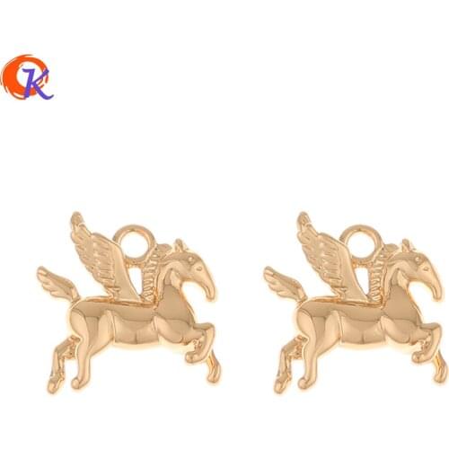 Cordial Design 100Pcs 14*15MM Jewelry Accessories/Hand Made/Copper Material/Horse Shape/Earring Findings/DIY Making/Charms