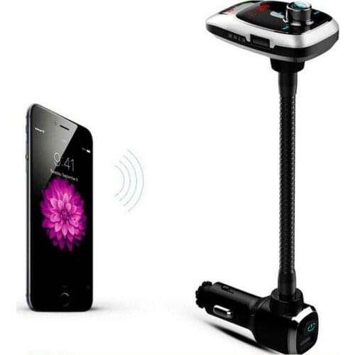 Car Bluetooth Audio Transmitter Car Bluetooth Player USB Charger for Mobile Phone Digital Voltmeter Handsfree Cigarette Lighter