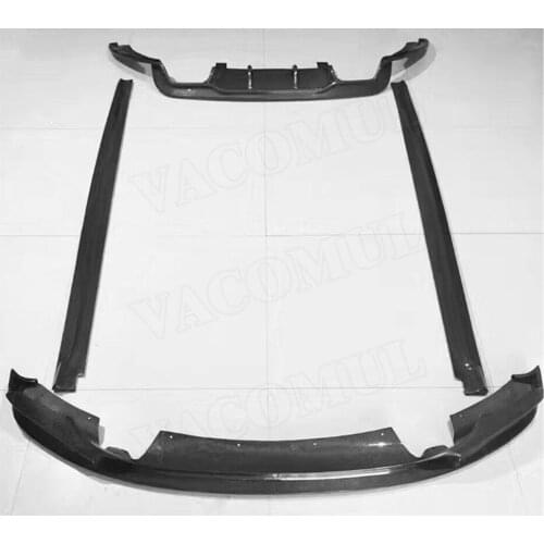 Carbon Fiber Front Bumper lip Rear Diffuser Spoiler Side Skirts For BMW F85 F86 X5M X6M 2015-2018 3 D Style Body Kit