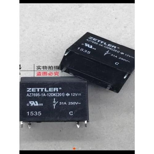 AZ7695-1A-12DK 25A-31A 250VAC Zettler RELAY 1 From A 3pcs/lot