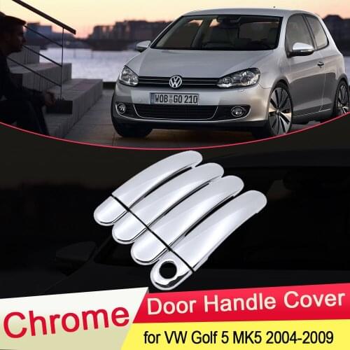 For Volkswagen VW Golf 5 MK5 V Rabbit 1K GTI 2004 2005 2006 2007 2008 2009 Chrome Door Handle Cover Trim Car Styling Accessories