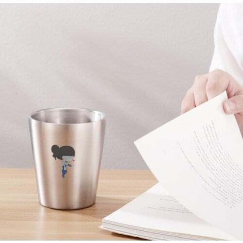 304 Stainless Steel Double Layered Water Cup Thick Insulation Beer Coffee Mug Creative Drinkware