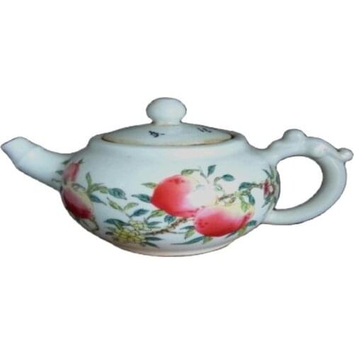 The Republic of Chinas pink tea pot / porcelain old goods / collection
