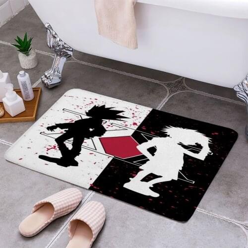Gon and Killua 3D Print Doormats Rectangle Non-Slip DoorMat Bedroom Kitchen Entrance Print Door rugs Dropshipping