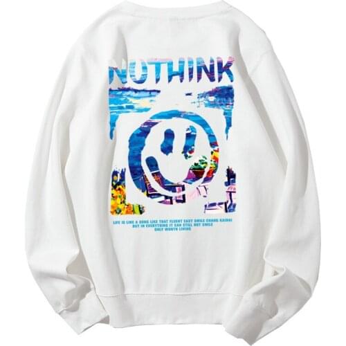 Fashion Pullover High Street Jumpers Mens hoodies Loose Fleece Black Autumn Winter Loose Couple Fashion Sweatshirts Fall hoodie