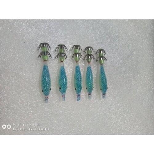 MR OCTOPUS ,20pcs squid jigs, soft lure, glow lures silico bait ,fishing lure , squid bait ,octopus jigs,squid hook. 6.5cm 4g