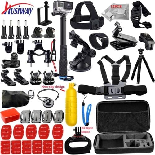 Husiway Accessories for Gopro Kit for Go pro Hero 7 6 5 4 3 Xiaomi Yi 4K / Eken h9r Camera 12k
