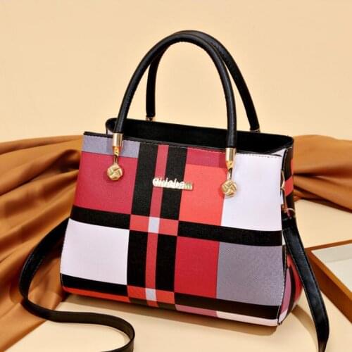 2020 New High Quality Tote Womens Bag Plaid Printed Women Bag Womens Crossbody Bag Tote Big Bag Womens Handbag