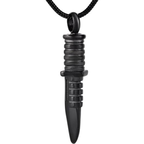 Knife Urn Necklace for Human Ashes Memorial Cremation Urn Ashes Holder Stainless Steel Urn Pendant Jewelry for Dog Cat
