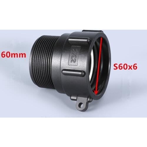 IBC Tank Adapter S60*6 Coarse Thread to 2'' BSP Male Connector Thicken Garden Hose Connector 1PCS