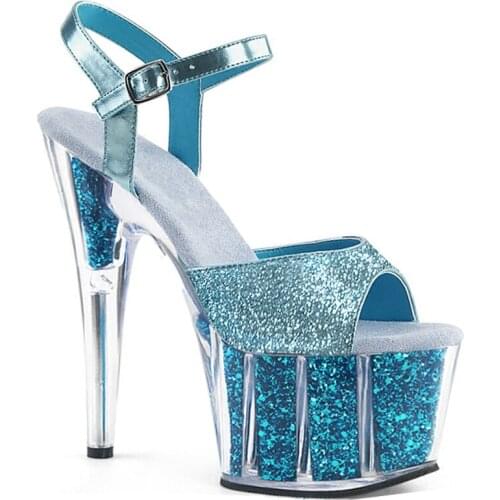 Night Hate High Heels 15cm Sexy Sandals Stiletto Waterproof Platform Pink Wedding Shoes Fake Mother Anti-string Catwalk Shoes