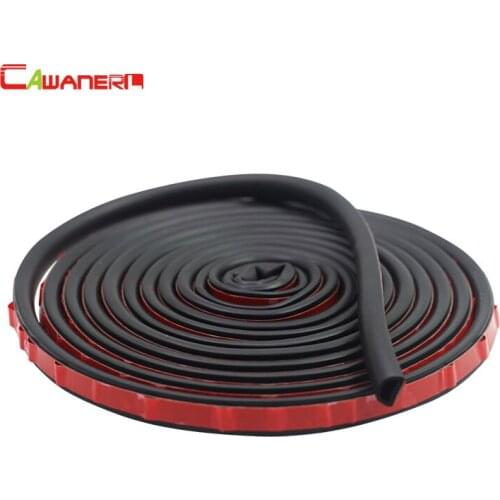 Cawanerl Flat-D Car Trunk Seal Strip Weatherstrip Sound Insulation Anti Dust Automotive Rubber Sealing Strip Edging Trim