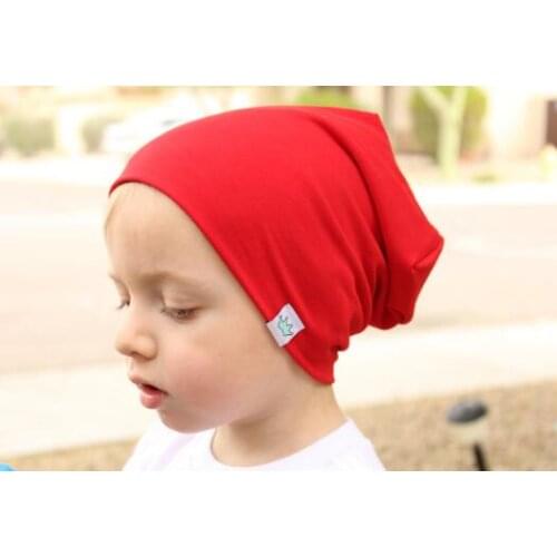 ON SALE 1PCS 2017 New 14 colors baby Spring hat Solid Color hat Crown Cap for children Baby Girls Boys beanies