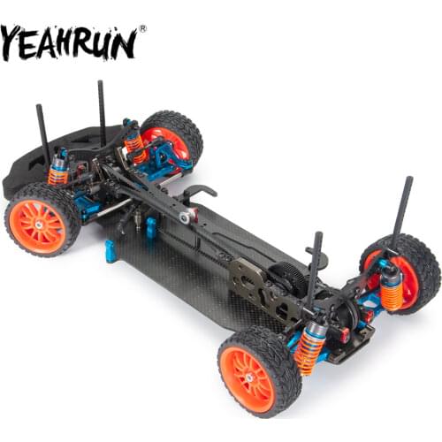 YEAHRUN Assembled Frame Body Chassis with Wheel Rims Tires Drive Shaft For 1/10 Sakura XIS RC Drift Racing Car Upgrade Parts