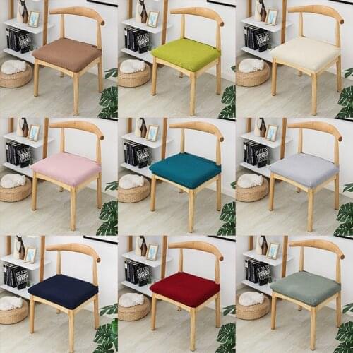 Polar Fleece Fabric Chair Seat Cover Removable Stool Chair Covers Dining Seat Cover for Home Kitchen Hotel Wedding Party Banquet